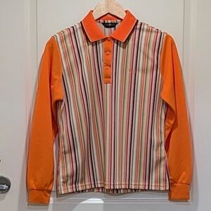 EUC Arnaldo Bassini Italy L Bright Coloured Knit Golf Shirt - SEE SIZE NOTES